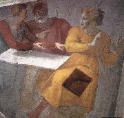 Michelangelo Buonarroti Punishment of Haman oil painting reproduction